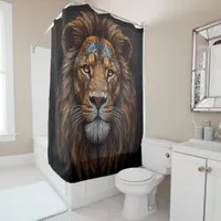 Wildlife Stained Glass Mosaic Collection Shower Curtain