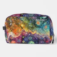 Beautiful Whimsical Colorful Back to School  Dopp Kit