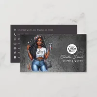 Elegant Crafting Queen Design Business Card