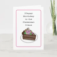Personalized Sweet Birthday Card for Niece