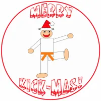 Martial Arts Orange Belt Christmas Ornament