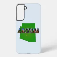 Arizona Map and Picture Text Samsung Galaxy S22+ Case