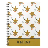 Western Star Christmas Name Spiral Notebook