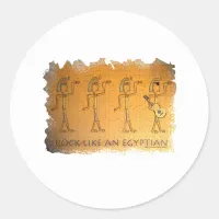 Rock Like an Egyptian Classic Round Sticker