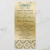 aqua Wedding program