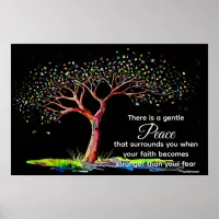 *~* Fantasy Tree AP81 Ethereal Quote Black Poster