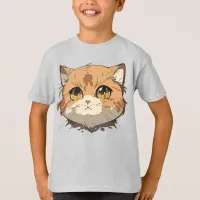 Anime Cat Face T-Shirt