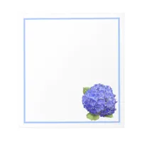 Blue Hydrangea Flower Notepad