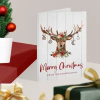 Rustic Christmas Reindeer Antler Ornaments Holiday