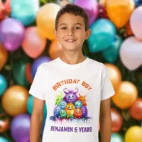 Cute Monsters Kids Birthday Party  T-Shirt