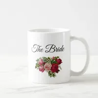 The Bride Floral Roses Bouquet Mug