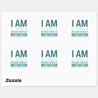 Typography Self Motivation Sticker