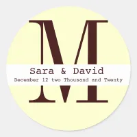 Custom Monogram label