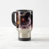 A Captivating Abstract Galactic Nebula Travel Mug