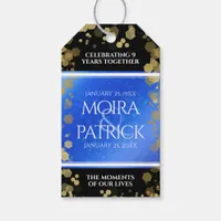 Elegant 9th Lapis Lazuli Wedding Anniversary Gift Tags