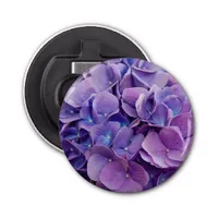 Pretty Purple Hydrangea Macro Photography Bottle Opener