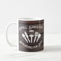 Rustic Funny Cooking Gift Men-Grill Sargeant Coffee Mug