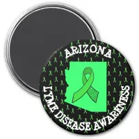 Arizona Lyme Disease Awareness Ribbons Tick Magnet