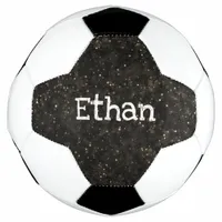 Stars in Space Modern Stylish Simple Name Soccer Ball