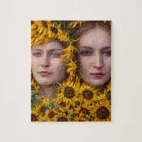 Sunflower Goddesses Jigsaw Puzzle