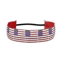 Modern Embossed American Flag Athletic Headband