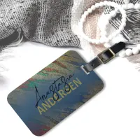 Modern Glam Luxury Stylish Abstract Glitter Luggage Tag