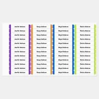 Colorful Kids School Uniform Customizable Clothing Labels