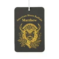 Floral Gold Bison Head Decor Air Freshener