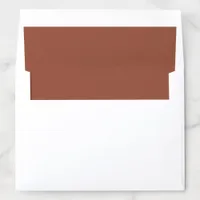 Terracotta Wedding Envelope Liner