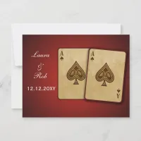 Vegas wedding rsvp cards