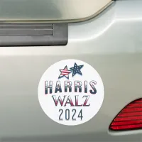 Kamala Harris and Tim Walz 2024 Car Magnet