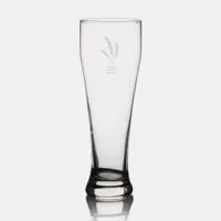 Nature Leaves Bride & Groom Pilsner Glass