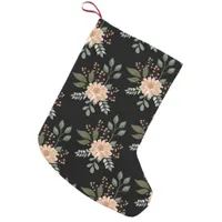 Floral Pattern Christmas Stocking