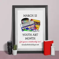 March is Youth Art Month Poster