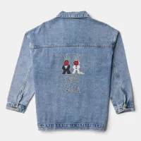 Let the Games Begin Meeple Wedding Art Denim Jacket