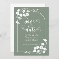 Natural Chic Wedding Save the Date Announcement