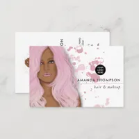 Chic Pink Beauty Fashion Business Card