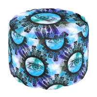 Mystic Elegance in Urban Contemporary Style Pouf