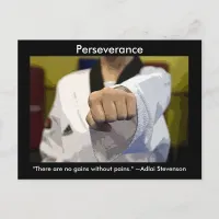 Martial Arts Perseverance Postcard