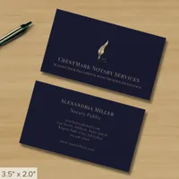 Notary Loan Signing Agent Business Card