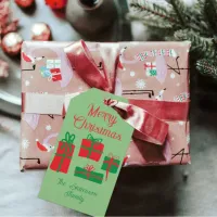 Red & Green Color Changeable Gifts Merry Christmas Gift Tags