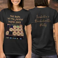 Las Vegas Jackpot Bachelorette Party Name & Photo T-Shirt