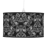 Black and White Abstract Ceiling Lamp