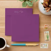 Eggplant Plum Wedding Stationery Colored Envelope