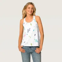 Pastel Pine Pattern Tank Top