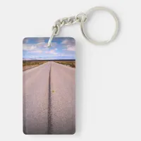 Summer Vacation Road Trip Photos Keychain