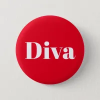 Diva Opera Singer Musician Performer Music Themed Button