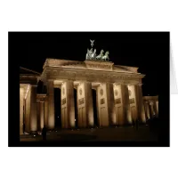 Brandenburg Gate at Night in Berlin, Germany