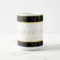 Black Gold Christmas Pattern#35 ID1009 Coffee Mug