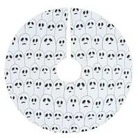 Cute White Ghosts Patterned Halloween Brushed Polyester Tree Skirt